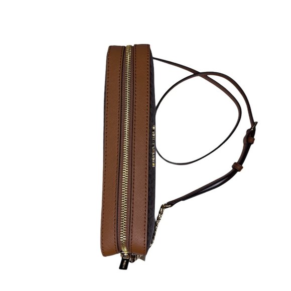 Michael Kors EW Crossbody bag Brown Jet Set Large Leather - Picture 6 of 9